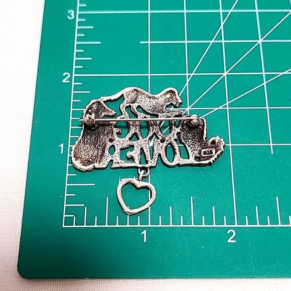 Sterling Silver Dog Lover Pin - Picture 10 of 10